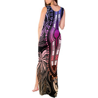 Polynesia Dashiki Tank Maxi Dress Polynesia and Africa Traditional Special Together Pastel LT9 - Polynesian Pride