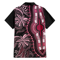 Polynesia Dashiki Hawaiian Shirt Polynesia and Africa Traditional Special Together Pink LT9 - Polynesian Pride