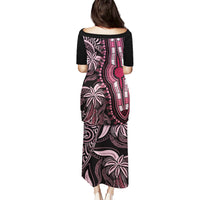 Polynesia Dashiki Puletasi Polynesia and Africa Traditional Special Together Pink LT9 - Polynesian Pride