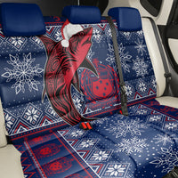 Samoa Manuia Le Kirisimasi Back Car Seat Cover Samoan Fishing Tribal Pattern Christmas Vibe LT9 - Polynesian Pride