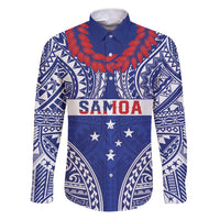 Personalised Toa Samoa Rugby Spirit Family Matching Puletasi and Hawaiian Shirt Blue Samoan Tribal Pattern - Polynesian Pride