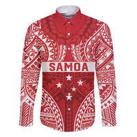 Personalised Toa Samoa Rugby Spirit Family Matching Puletasi and Hawaiian Shirt Red Samoan Tribal Pattern - Polynesian Pride
