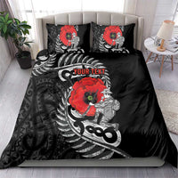 ANZAC Day Aotearoa Silver Fern Maori Personalised Bedding Set LT9 - Polynesian Pride