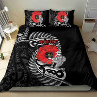 ANZAC Day Aotearoa Silver Fern Maori Personalised Bedding Set LT9 - Polynesian Pride