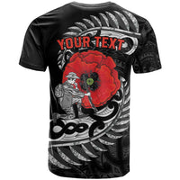 ANZAC Day Aotearoa Silver Fern Maori Personalised T Shirt