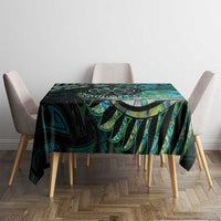 New Zealand Darts Personalised Tablecloth Aotearoa Silver Fern Green Papua Shell Spirit
