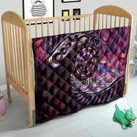 New Zealand Darts Personalised Quilt Aotearoa Silver Fern Pink Papua Shell Spirit