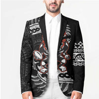 New Zealand Indigenous-Maori Rugby Custom Blazer - Polynesian Pride