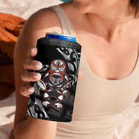 New Zealand Indigenous-Maori Rugby Custom 4 in 1 Can Cooler Tumbler