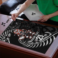 New Zealand Indigenous-Maori Rugby Custom Puzzle - Polynesian Pride