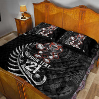 New Zealand Indigenous-Maori Rugby Custom Quilt Bed Set