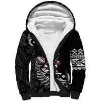 New Zealand Indigenous-Maori Rugby Custom Sherpa Hoodie
