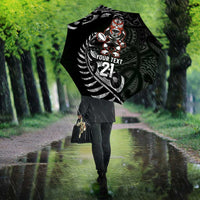 New Zealand Indigenous-Maori Rugby Custom Umbrella LT9 - Polynesian Pride