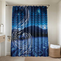 New Zealand Matariki Bathroom Set Taniko Aramoana With Koru Galaxy Sky Night - Polynesian Pride