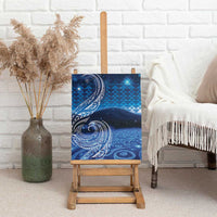 New Zealand Matariki Canvas Wall Art Taniko Aramoana With Koru Galaxy Sky Night