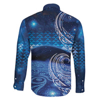 New Zealand Matariki Family Matching Off Shoulder Maxi Dress and Hawaiian Shirt Taniko Aramoana With Koru Galaxy Sky Night