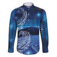 New Zealand Matariki Family Matching Short Sleeve Bodycon Dress and Hawaiian Shirt Taniko Aramoana With Koru Galaxy Sky Night