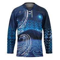 New Zealand Matariki Hockey Jersey Taniko Aramoana With Koru Galaxy Sky Night LT9 Unisex Galaxy - Polynesian Pride