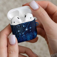 New Zealand Matariki AirPods Case Taniko Aramoana With Maori Galaxy Sky Night - Polynesian Pride