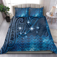 New Zealand Matariki Bedding Set Taniko Aramoana With Maori Galaxy Sky Night LT9 - Polynesian Pride
