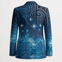 New Zealand Matariki Blazer Taniko Aramoana With Maori Galaxy Sky Night - Polynesian Pride
