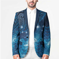 New Zealand Matariki Blazer Taniko Aramoana With Maori Galaxy Sky Night - Polynesian Pride