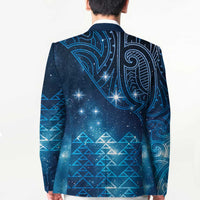New Zealand Matariki Blazer Taniko Aramoana With Maori Galaxy Sky Night - Polynesian Pride