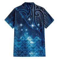 New Zealand Matariki Family Matching Short Sleeve Bodycon Dress and Hawaiian Shirt Taniko Aramoana With Maori Galaxy Sky Night