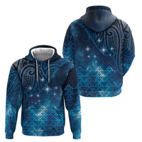 New Zealand Matariki Hoodie Taniko Aramoana With Maori Galaxy Sky Night