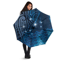 New Zealand Matariki Umbrella Taniko Aramoana With Maori Galaxy Sky Night LT9 - Polynesian Pride