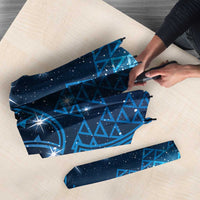 New Zealand Matariki Umbrella Taniko Aramoana With Maori Galaxy Sky Night LT9 - Polynesian Pride
