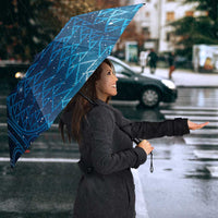New Zealand Matariki Umbrella Taniko Aramoana With Maori Galaxy Sky Night LT9 - Polynesian Pride