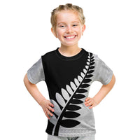 New Zealand Silver Fern Niho Taniwha Kid T Shirt