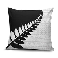 New Zealand Silver Fern Niho Taniwha Pillow Cover - Polynesian Pride