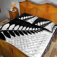 New Zealand Silver Fern Niho Taniwha Quilt Bed Set LT9 - Polynesian Pride