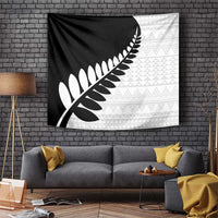 New Zealand Silver Fern Niho Taniwha Tapestry LT9 Black - Polynesian Pride