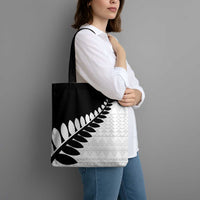 New Zealand Silver Fern Niho Taniwha Tote Bag - Polynesian Pride