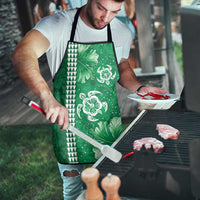 Green Hibiscus Turle Apron Hawaiian Style Tribal Tapa Pattern LT9 - Polynesian Pride