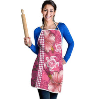 Pink Hibiscus Turle Apron Hawaiian Style Tribal Tapa Pattern LT9 - Polynesian Pride