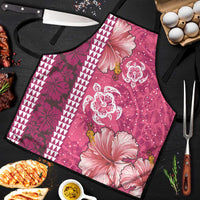 Pink Hibiscus Turle Apron Hawaiian Style Tribal Tapa Pattern LT9 Pink - Polynesian Pride