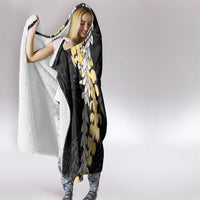 Puakenikeni and Maile Lei Hooded Blanket Black Double Strand Lei LT9 - Polynesian Pride