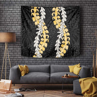 Puakenikeni and Maile Lei Tapestry Black Double Strand Lei LT9 Black - Polynesian Pride