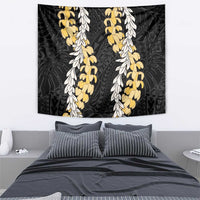 Puakenikeni and Maile Lei Tapestry Black Double Strand Lei LT9 - Polynesian Pride