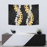 Puakenikeni and Maile Lei Tapestry Black Double Strand Lei LT9 - Polynesian Pride