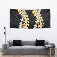 Puakenikeni and Maile Lei Tapestry Black Double Strand Lei LT9 - Polynesian Pride