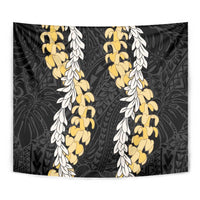 Puakenikeni and Maile Lei Tapestry Black Double Strand Lei LT9 - Polynesian Pride
