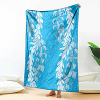 Puakenikeni and Maile Lei Blanket Blue Double Strand Lei
