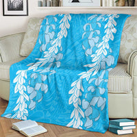 Puakenikeni and Maile Lei Blanket Blue Double Strand Lei