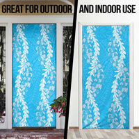 Puakenikeni and Maile Lei Door Cover Blue Double Strand Lei LT9 - Polynesian Pride