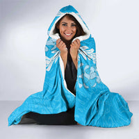 Puakenikeni and Maile Lei Hooded Blanket Blue Double Strand Lei LT9 - Polynesian Pride
